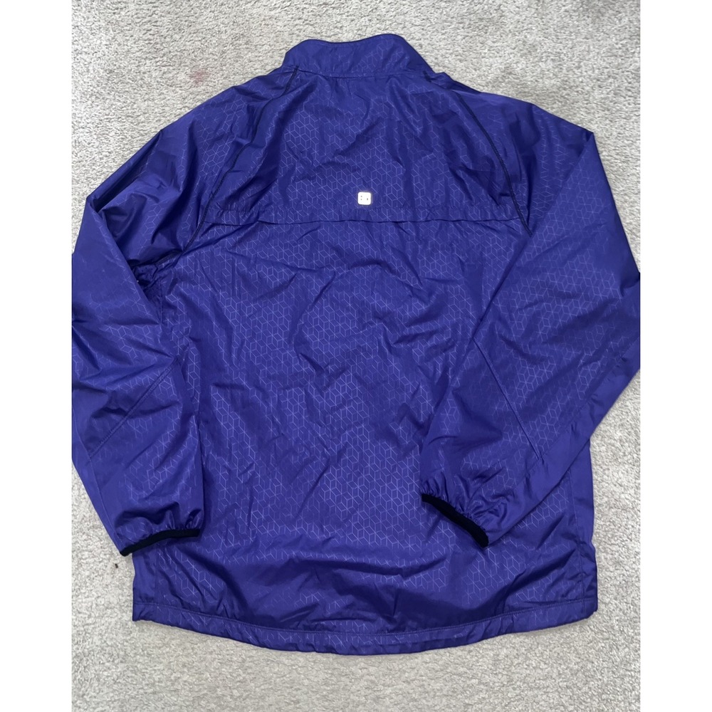 Hind Mens Jacket XL Purple Full Zip Long Sleeve Athletic Cycling Windbreaker